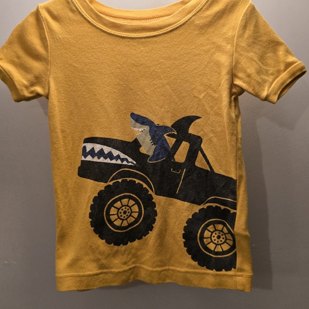 Shark Monster Truck Boys 4T Pajamas shorts set